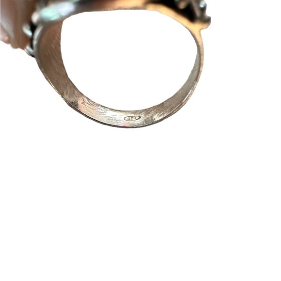 Gorgeous oval cut clear quartz ring 925 - Picture 5 of 5